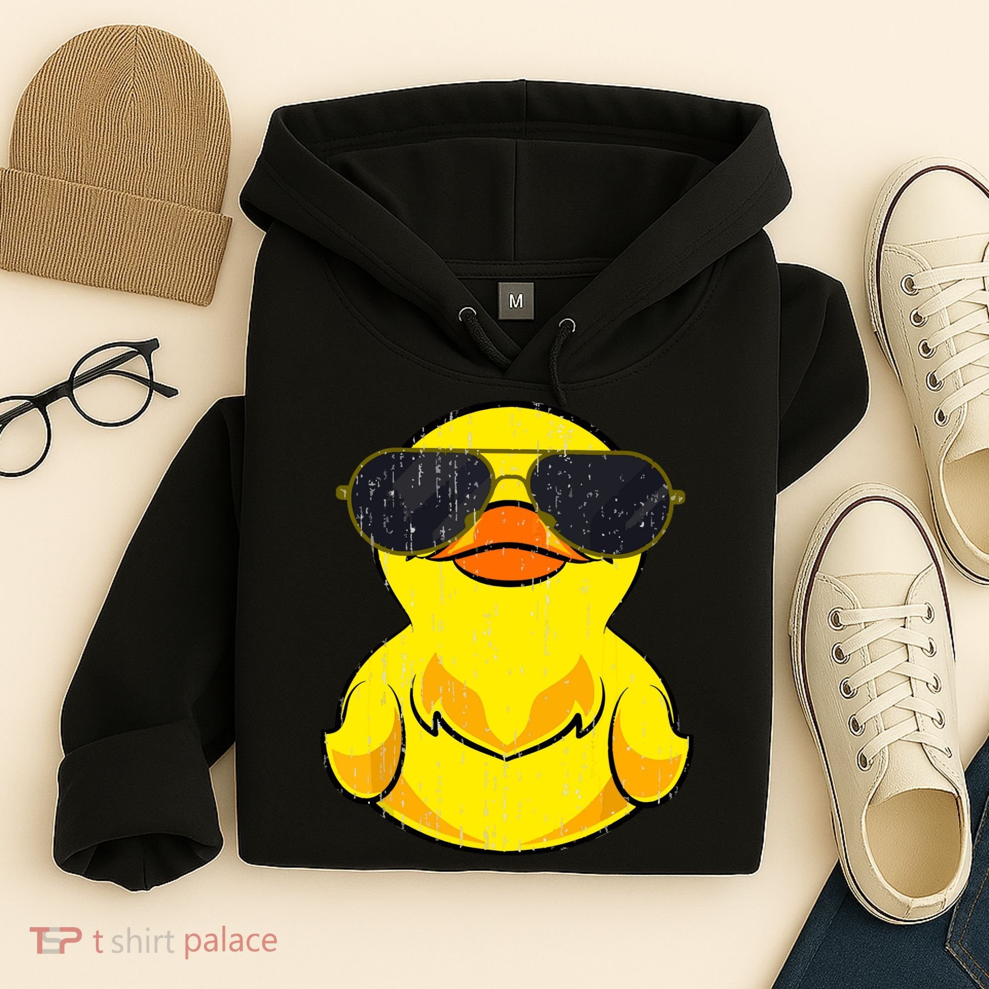 Cool Duckie Sunglasses Duckling Funny Ducky Rubber Duck Hoodie