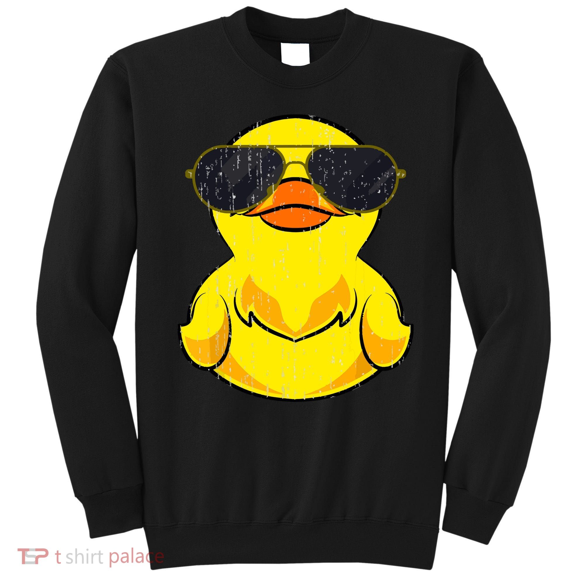 Cool Duckie Sunglasses Duckling Funny Ducky Rubber Duck Sweatshirt