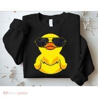 Cool Duckie Sunglasses Duckling Funny Ducky Rubber Duck Sweatshirt thumb 2