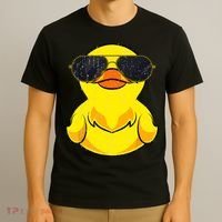 Cool Duckie Sunglasses Duckling Funny Ducky Rubber Duck T-Shirt thumb 3