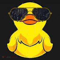 Cool Duckie Sunglasses Duckling Funny Ducky Rubber Duck Mousepad thumb 1