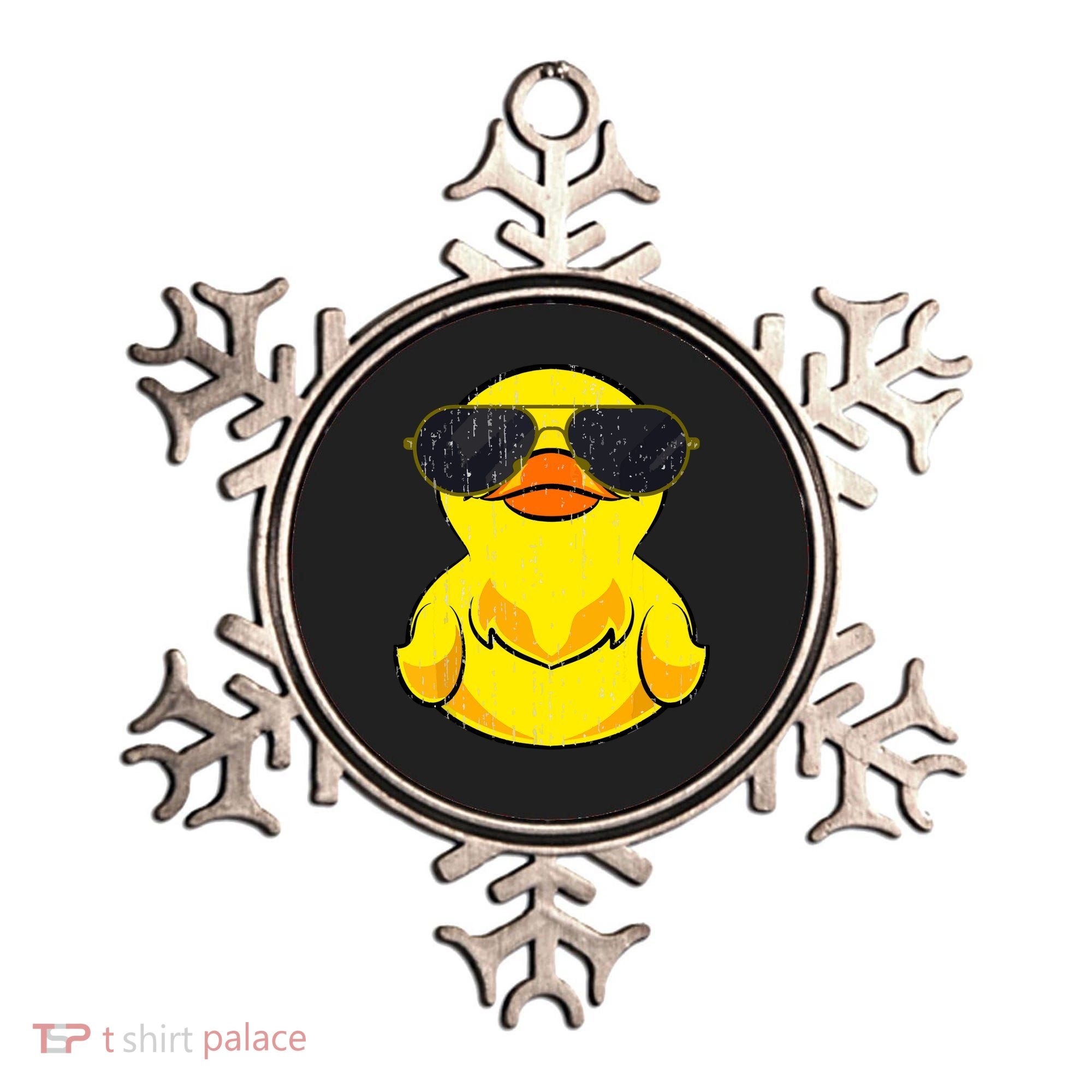 Cool Duckie Sunglasses Duckling Funny Ducky Rubber Duck Ornament