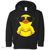 Cool Duckie Sunglasses Duckling Funny Ducky Rubber Duck Toddler Hoodie thumb 0