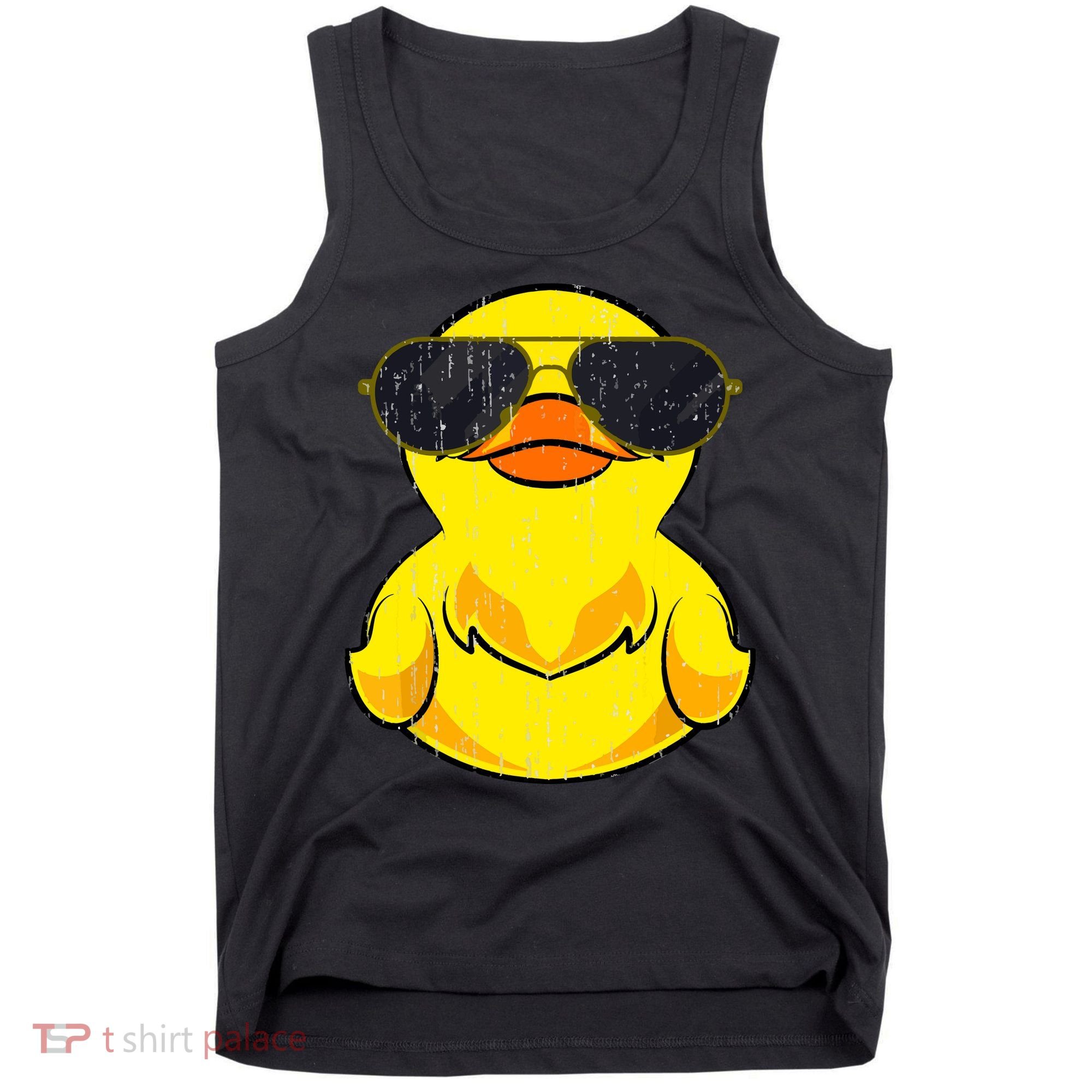 Cool Duckie Sunglasses Duckling Funny Ducky Rubber Duck Tank Top