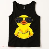 Cool Duckie Sunglasses Duckling Funny Ducky Rubber Duck Tank Top thumb 2