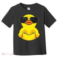 Cool Duckie Sunglasses Duckling Funny Ducky Rubber Duck Toddler T-Shirt thumb 0
