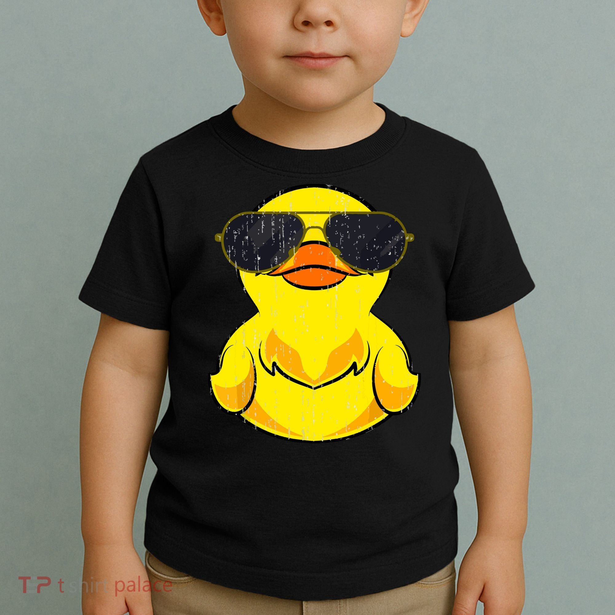 Cool Duckie Sunglasses Duckling Funny Ducky Rubber Duck Toddler T-Shirt