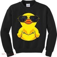 Cool Duckie Sunglasses Duckling Funny Ducky Rubber Duck Kids Sweatshirt thumb 0