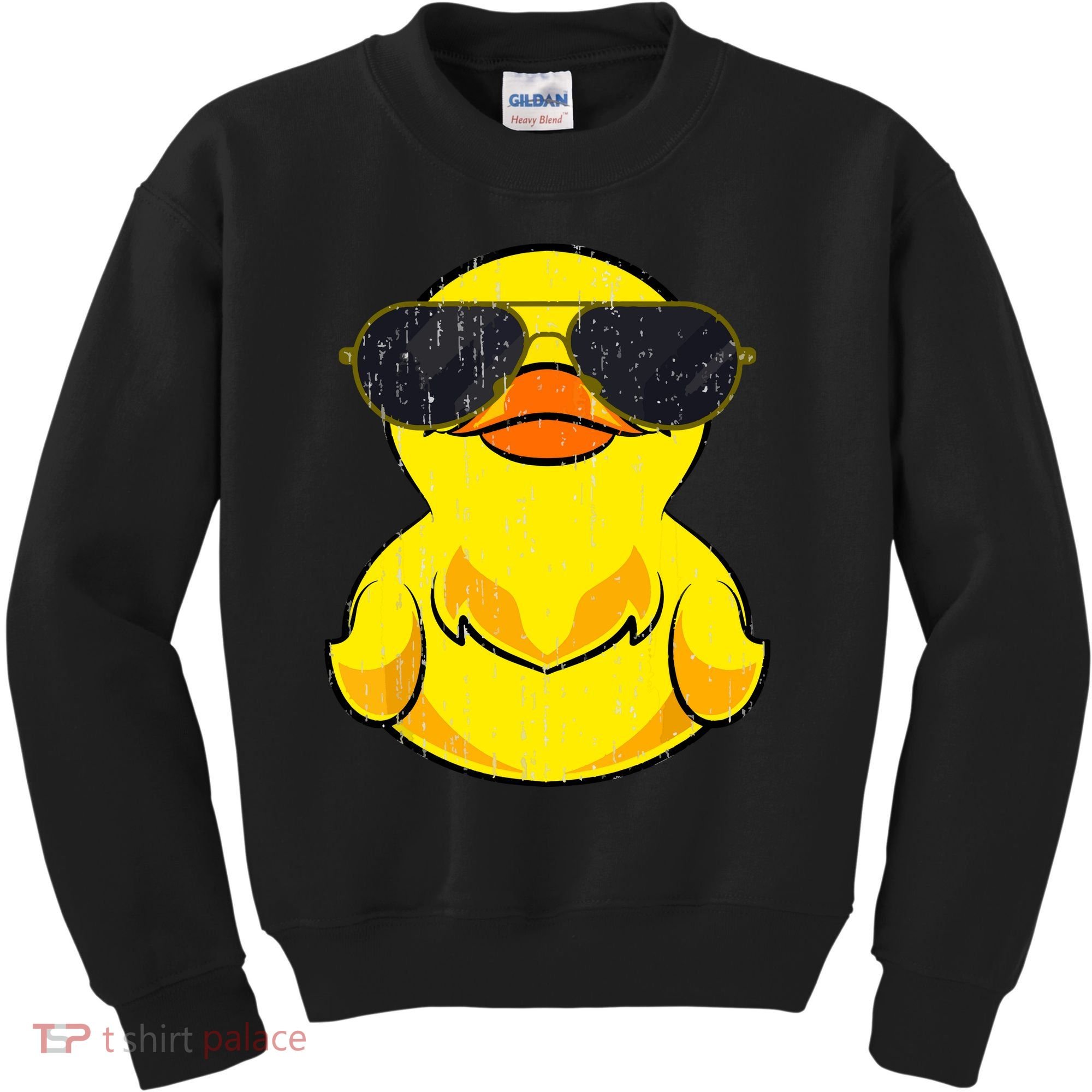 Cool Duckie Sunglasses Duckling Funny Ducky Rubber Duck Kids Sweatshirt