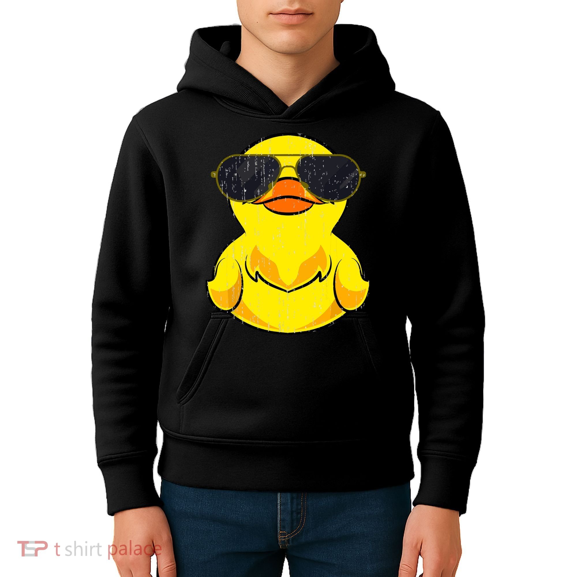Cool Duckie Sunglasses Duckling Funny Ducky Rubber Duck Kids Hoodie
