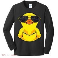 Cool Duckie Sunglasses Duckling Funny Ducky Rubber Duck Kids Long Sleeve Shirt thumb 0