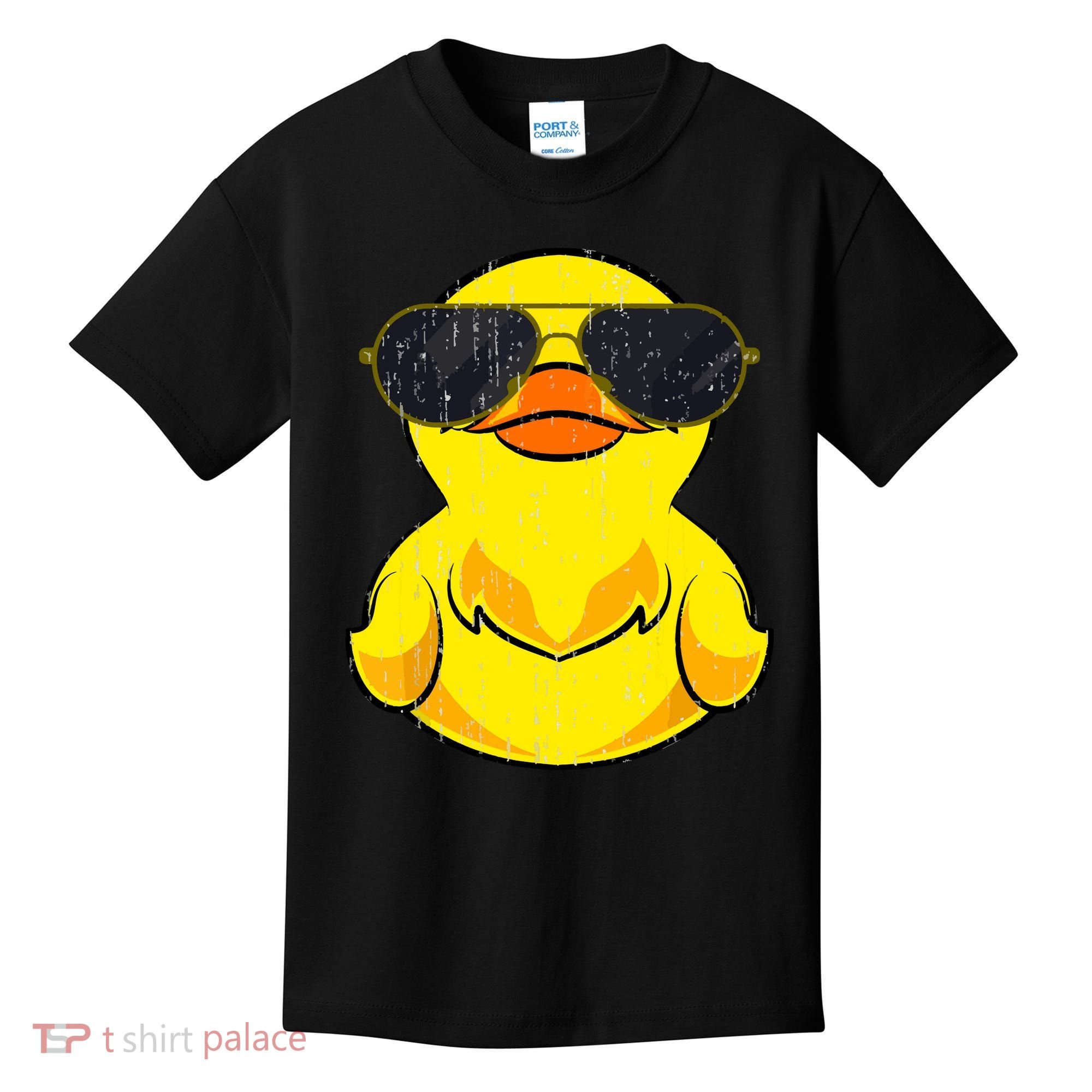 Cool Duckie Sunglasses Duckling Funny Ducky Rubber Duck Kids T-Shirt