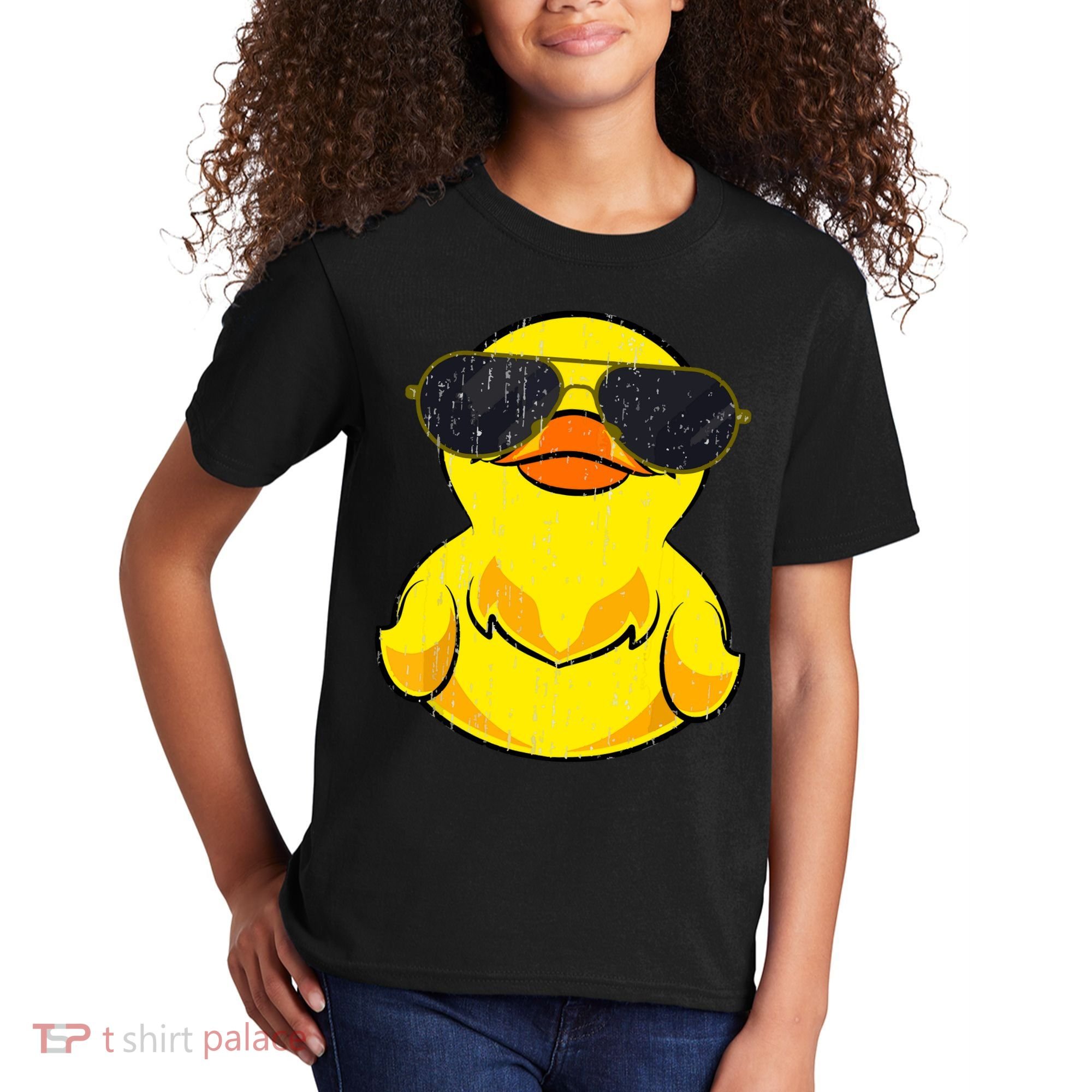 Cool Duckie Sunglasses Duckling Funny Ducky Rubber Duck Kids T-Shirt