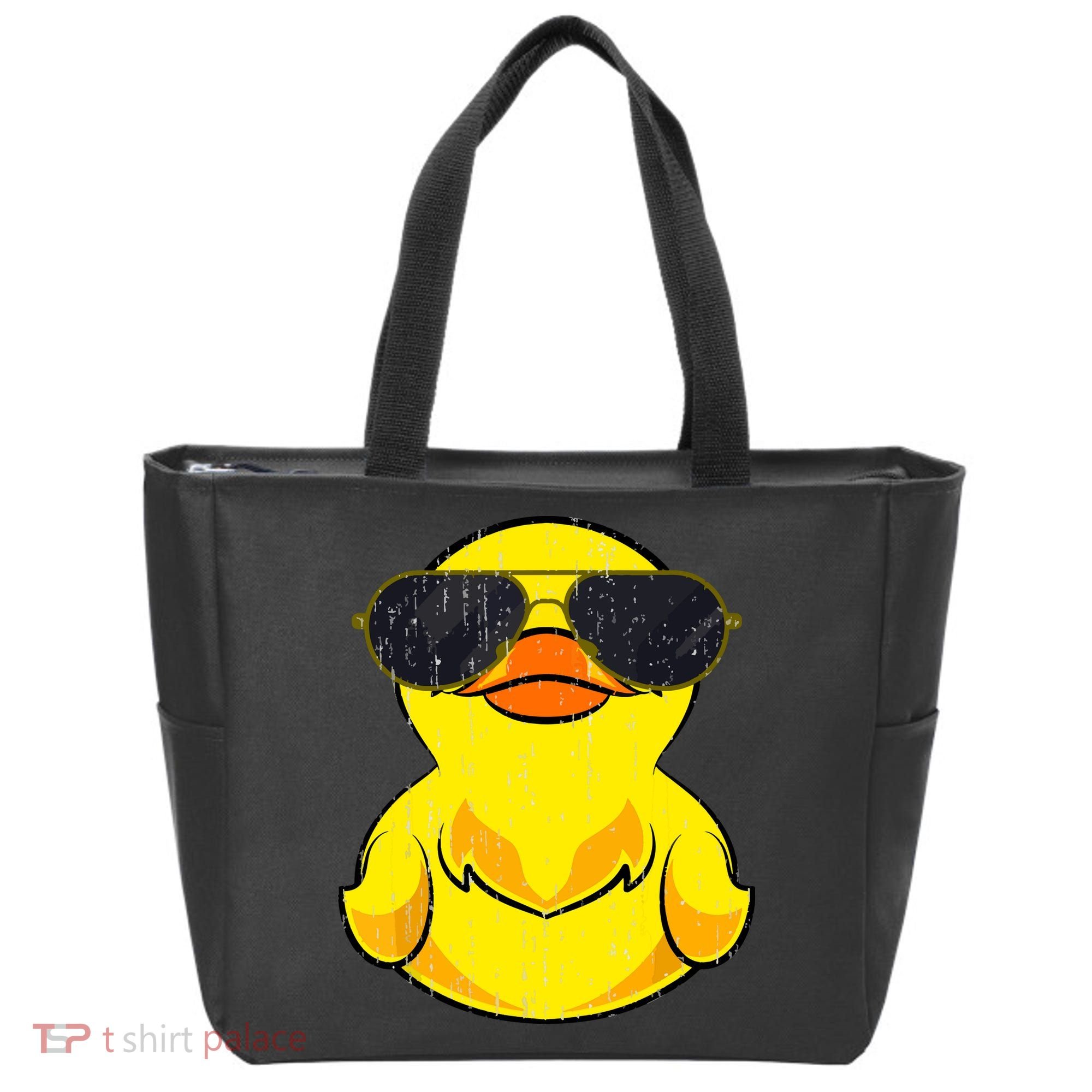 Cool Duckie Sunglasses Duckling Funny Ducky Rubber Duck Tote Bag
