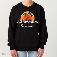 California Dreamin' Sunset Venice Beach Summer Surf La Gift Women's Sweatshirt thumb 0
