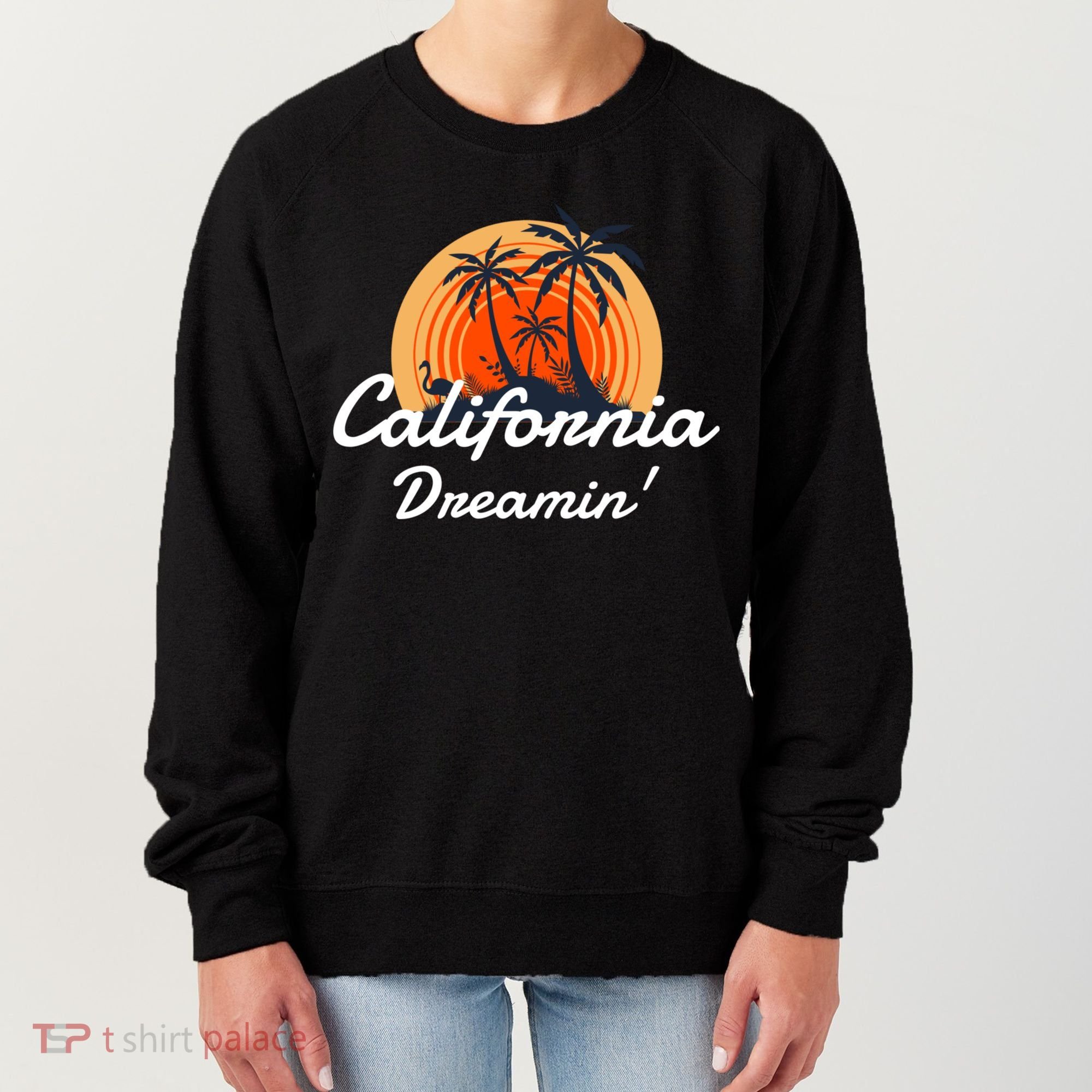California Dreamin' Sunset Venice Beach Summer Surf La Gift Women's Sweatshirt