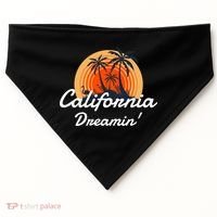 California Dreamin' Sunset Venice Beach Summer Surf La Gift USA-Made Doggie Bandana thumb 0