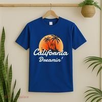 California Dreamin' Sunset Venice Beach Summer Surf La Gift T-Shirt thumb 2