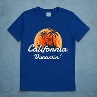 California Dreamin' Sunset Venice Beach Summer Surf La Gift T-Shirt thumb 5