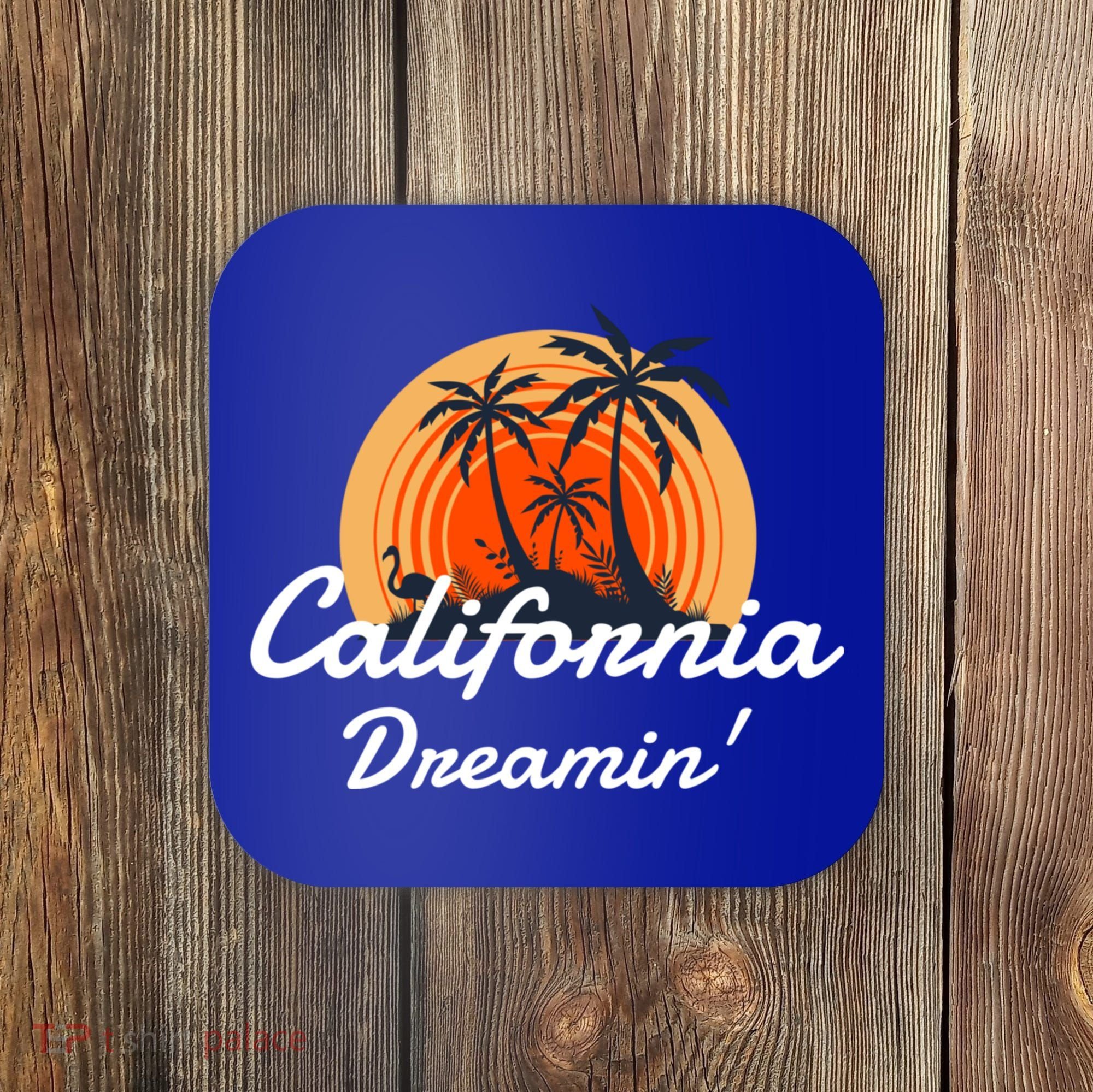 California Dreamin' Sunset Venice Beach Summer Surf La Gift Coaster