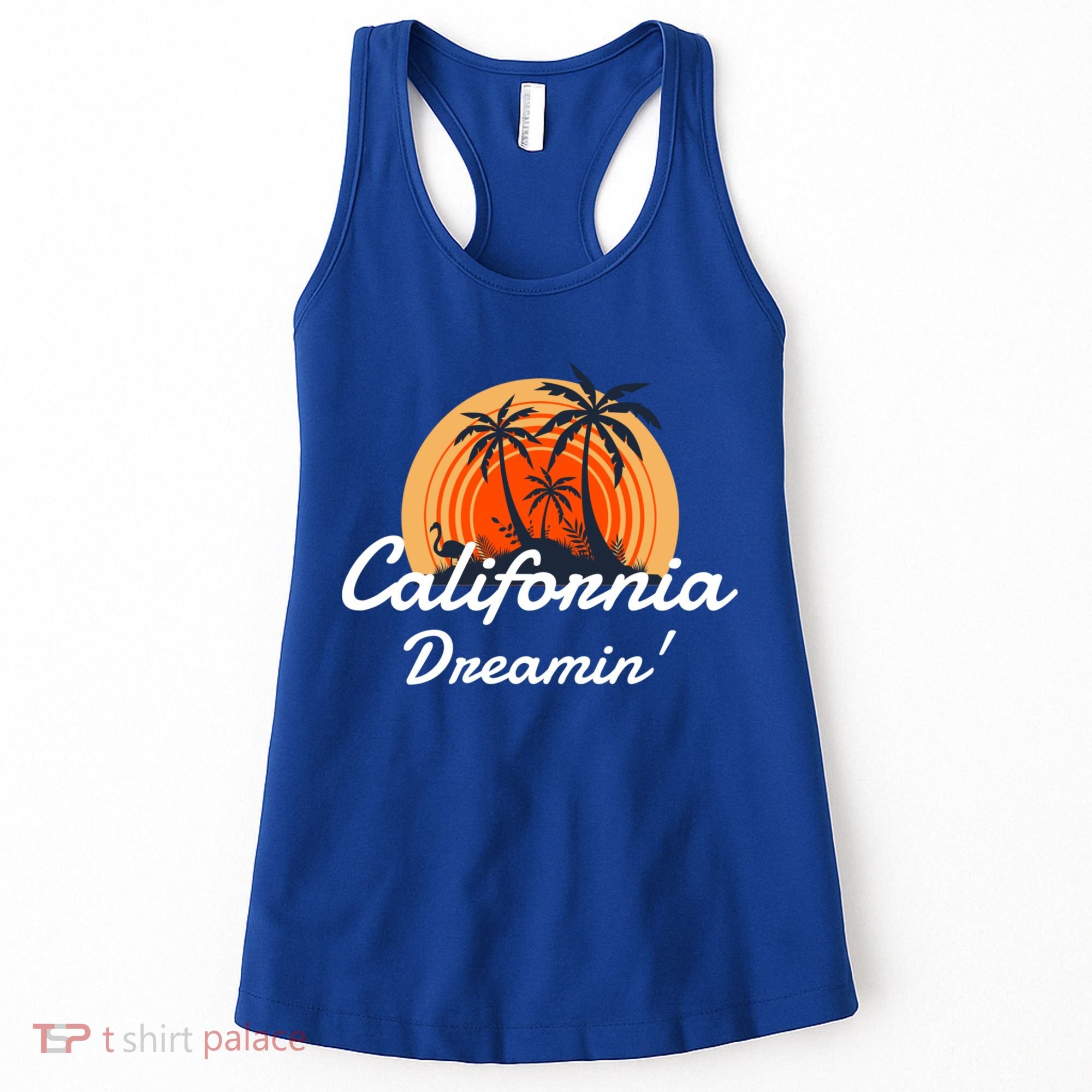 California Dreamin' Sunset Venice Beach Summer Surf La Gift Women's Tank Top