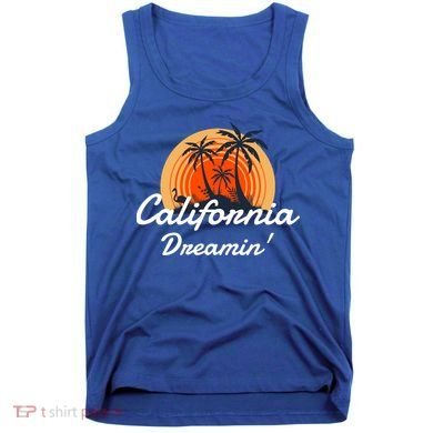 California Dreamin' Sunset Venice Beach Summer Surf La Gift Tank Top
