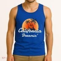 California Dreamin' Sunset Venice Beach Summer Surf La Gift Tank Top thumb 3