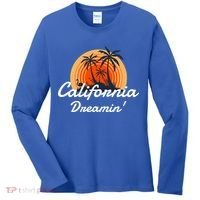 California Dreamin' Sunset Venice Beach Summer Surf La Gift Women's Long Sleeve Shirt thumb 0
