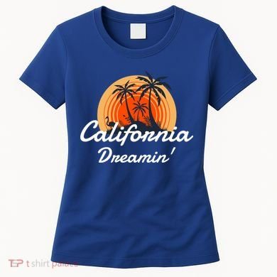 California Dreamin' Sunset Venice Beach Summer Surf La Gift Women's T-Shirt