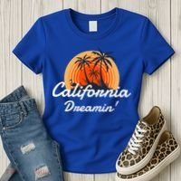 California Dreamin' Sunset Venice Beach Summer Surf La Gift Women's T-Shirt thumb 3