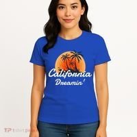 California Dreamin' Sunset Venice Beach Summer Surf La Gift Women's T-Shirt thumb 4