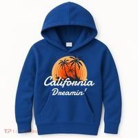 California Dreamin' Sunset Venice Beach Summer Surf La Gift Kids Hoodie thumb 0
