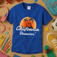 California Dreamin' Sunset Venice Beach Summer Surf La Gift Kids T-Shirt thumb 3