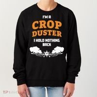 Crop Duster Sarcastic Adult Humor Funny Farting Joke Women's Sweatshirt thumb 0