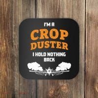 Crop Duster Sarcastic Adult Humor Funny Farting Joke Coaster thumb 0