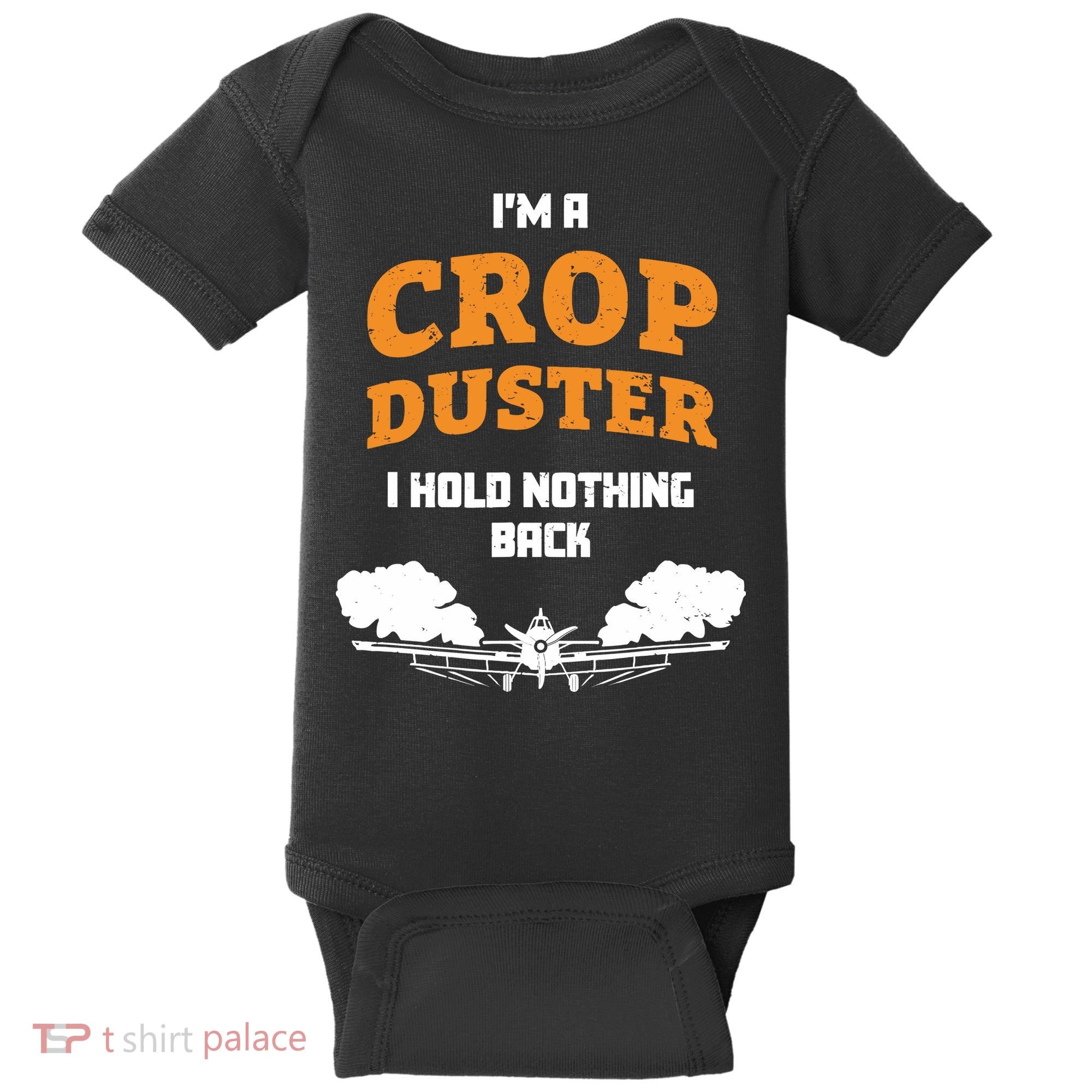 Crop Duster Sarcastic Adult Humor Funny Farting Joke Baby Bodysuit