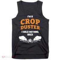 Crop Duster Sarcastic Adult Humor Funny Farting Joke Tank Top thumb 0