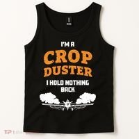 Crop Duster Sarcastic Adult Humor Funny Farting Joke Tank Top thumb 2