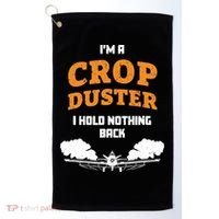 Crop Duster Sarcastic Adult Humor Funny Farting Joke Golf Towel thumb 0
