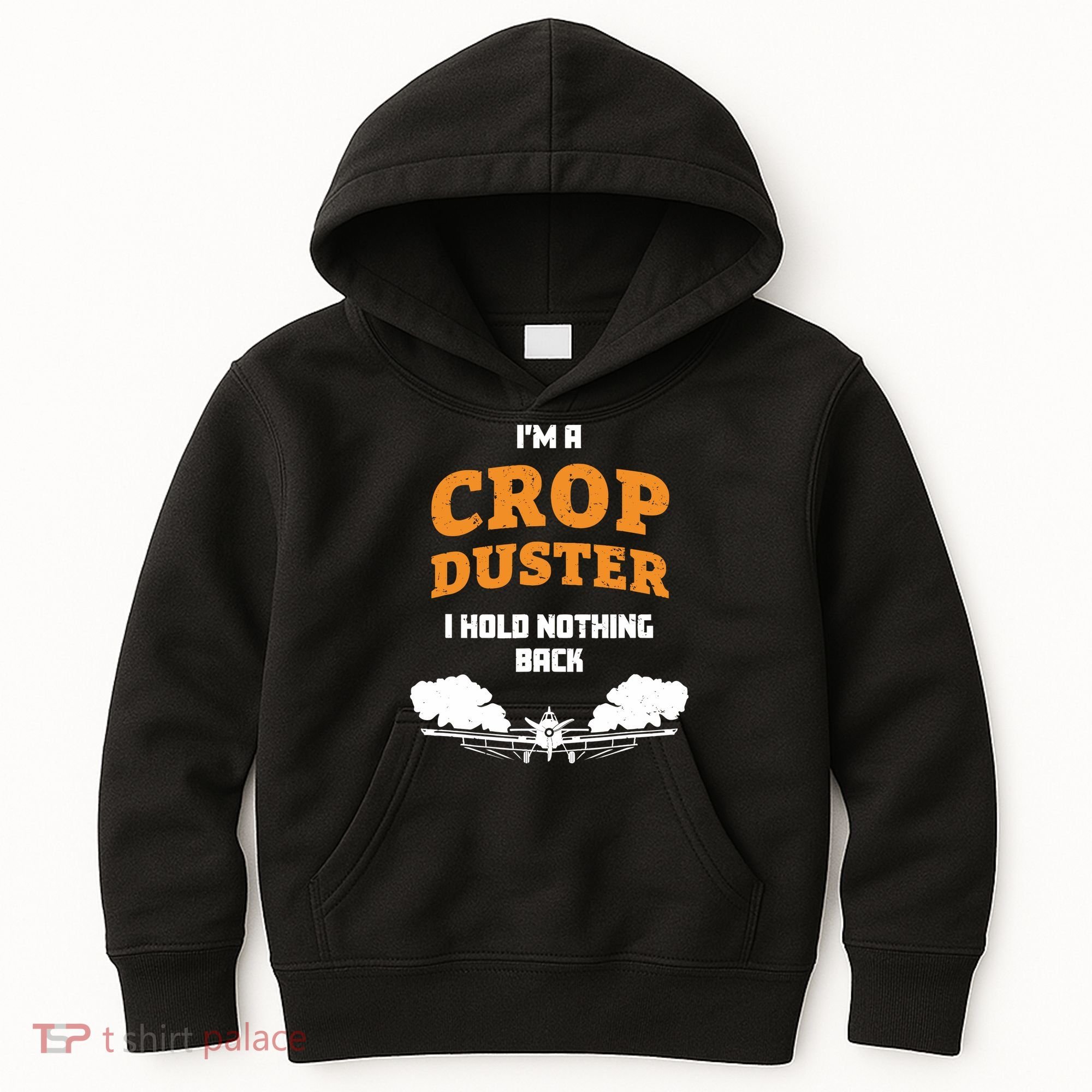 Crop Duster Sarcastic Adult Humor Funny Farting Joke Kids Hoodie