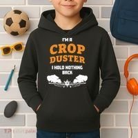Crop Duster Sarcastic Adult Humor Funny Farting Joke Kids Hoodie thumb 2