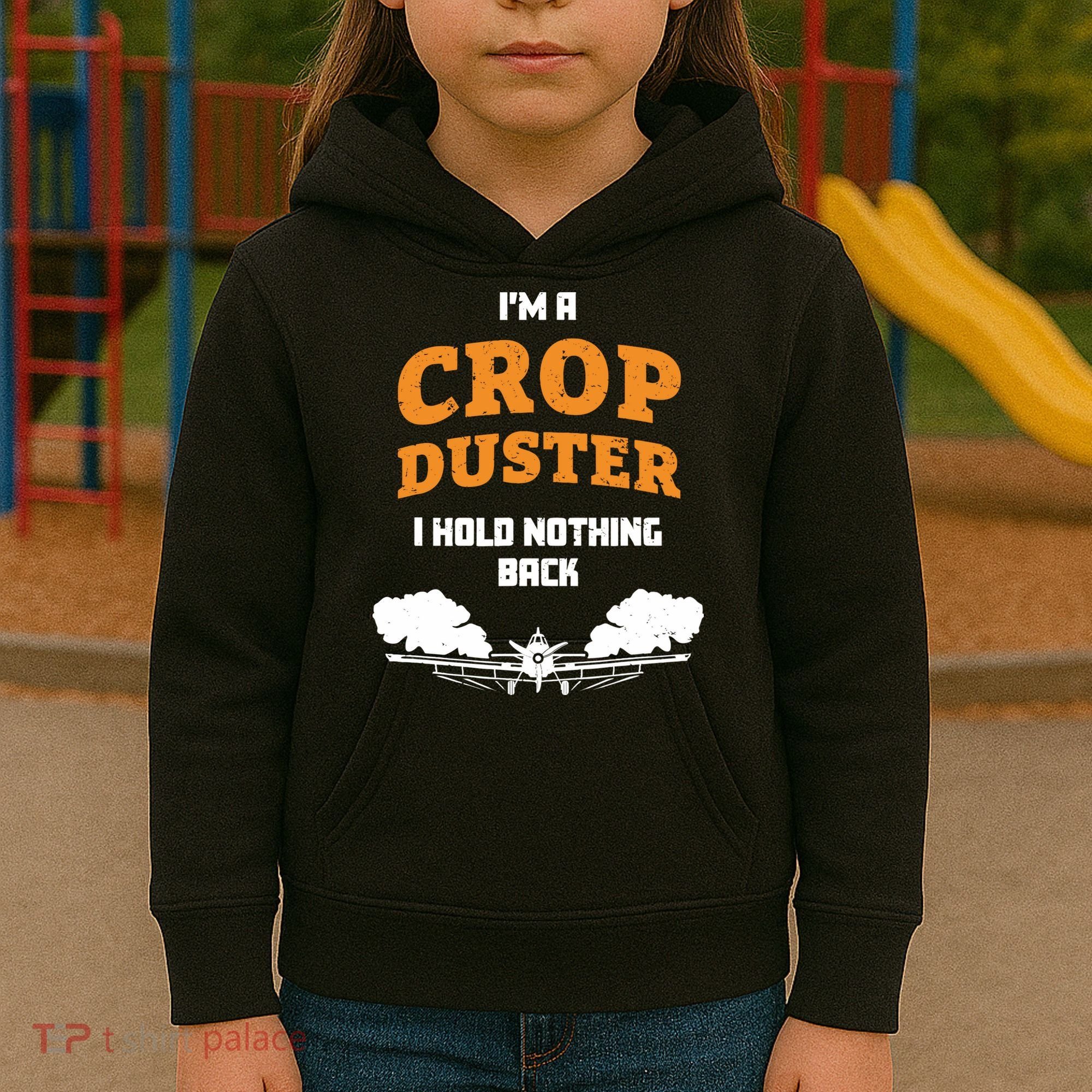Crop Duster Sarcastic Adult Humor Funny Farting Joke Kids Hoodie