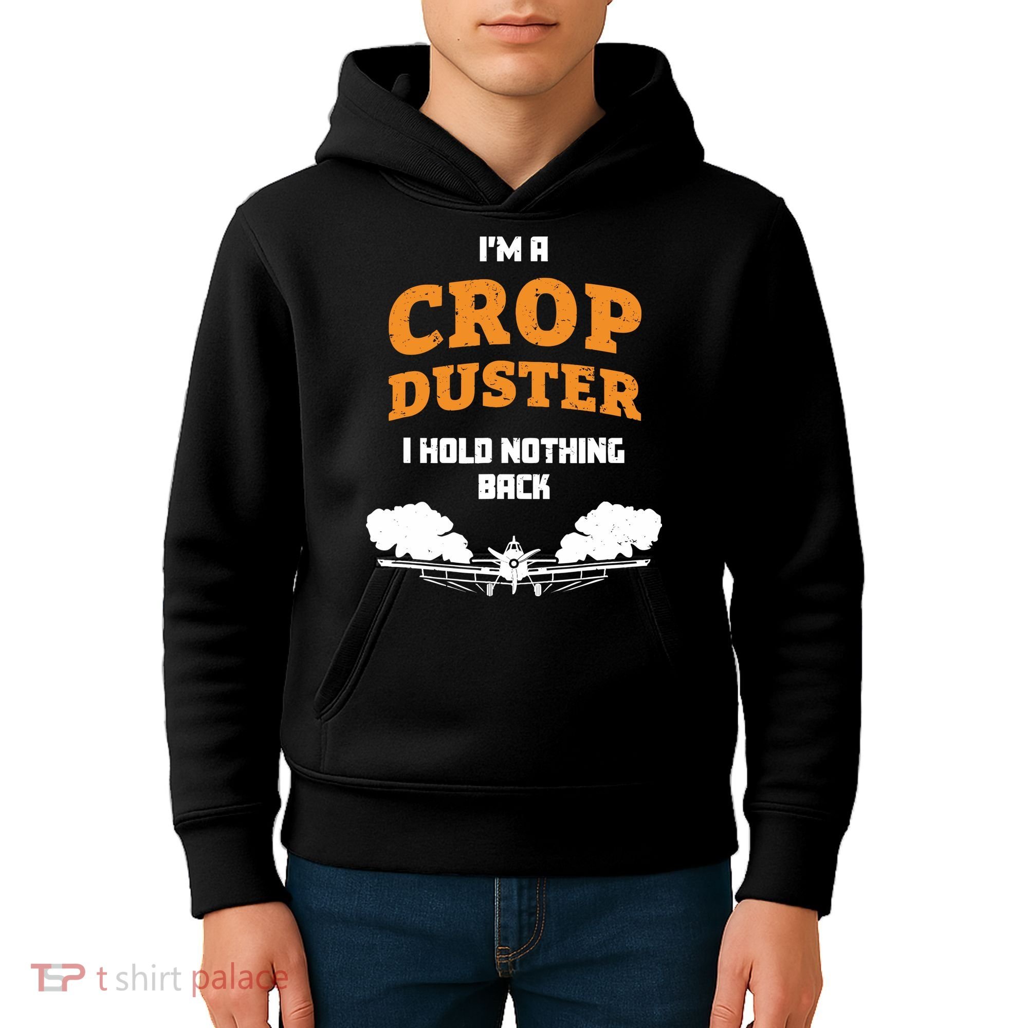Crop Duster Sarcastic Adult Humor Funny Farting Joke Kids Hoodie