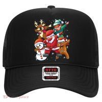 Christmas Dabbing Santa Elf Deer Gingerbread Man & Snowman Hat thumb 0