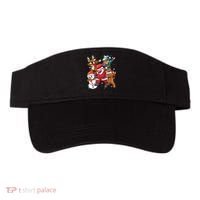 Christmas Dabbing Santa Elf Deer Gingerbread Man & Snowman Visor thumb 0