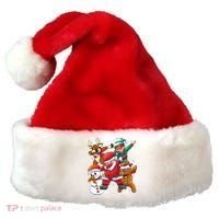 Christmas Dabbing Santa Elf Deer Gingerbread Man & Snowman Santa Hat thumb 0