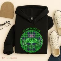 Clan Duncan Scottish Tartan Celtic Thistle Hoodie thumb 4