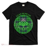Clan Duncan Scottish Tartan Celtic Thistle T-Shirt thumb 0