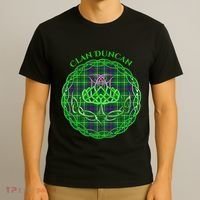 Clan Duncan Scottish Tartan Celtic Thistle T-Shirt thumb 3