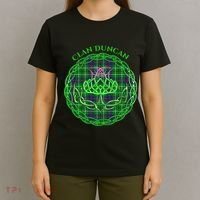 Clan Duncan Scottish Tartan Celtic Thistle T-Shirt thumb 4
